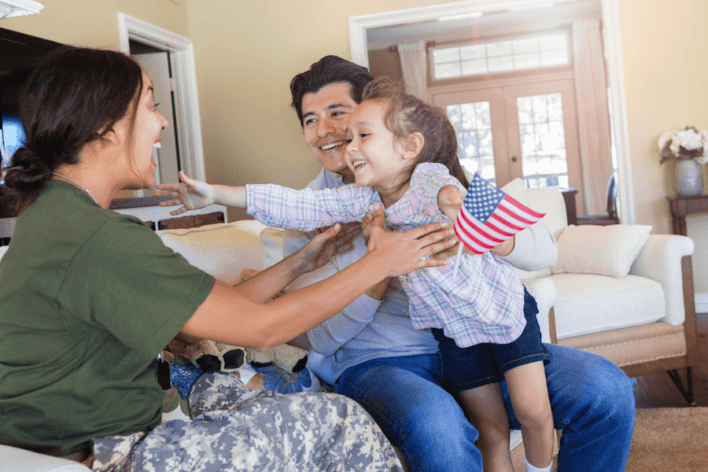 military families buying a home